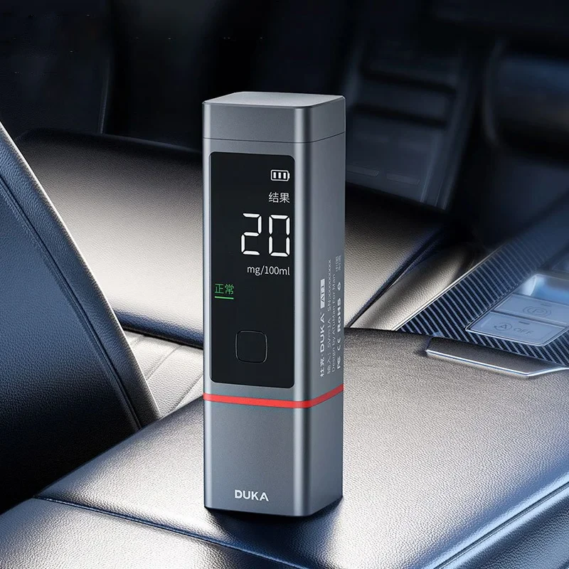 (image for) DUKA Portable Alcohol Tester Non-contact Breath Analyzer LCD Digital Display Rechargeable High-precision Alcohol Tester Tool